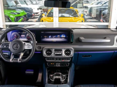 2021 Mercedes-Benz G-Class G 63 AMG 4.0 Litres V8 Biturbo Engine White Blue SUV Automatic