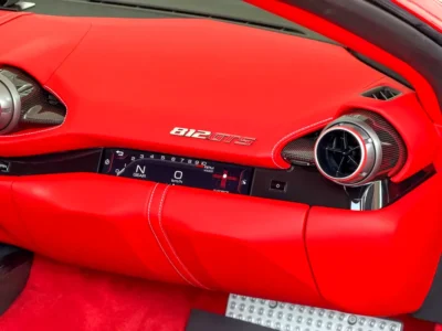 2023 Ferrari 812 GTS 6.5 Litres V12 Petrol Engine Red Hard Top Convertible FULL CARBON FIBER