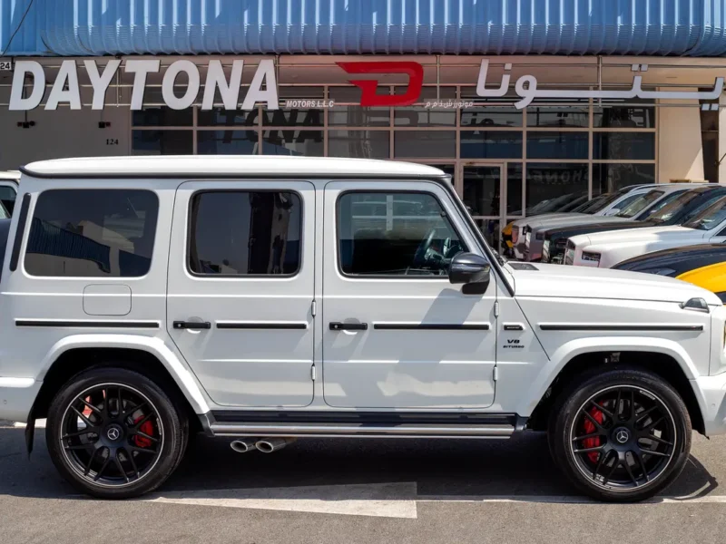 2023 Mercedes-Benz G-Class G 63 AMG 4.0 Litres V8 Biturbo Engine White-White SUV Automatic