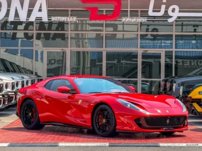 2023 Ferrari 812 GTS 6.5 Litres V12 Petrol Engine Red Hard Top Convertible FULL CARBON FIBER