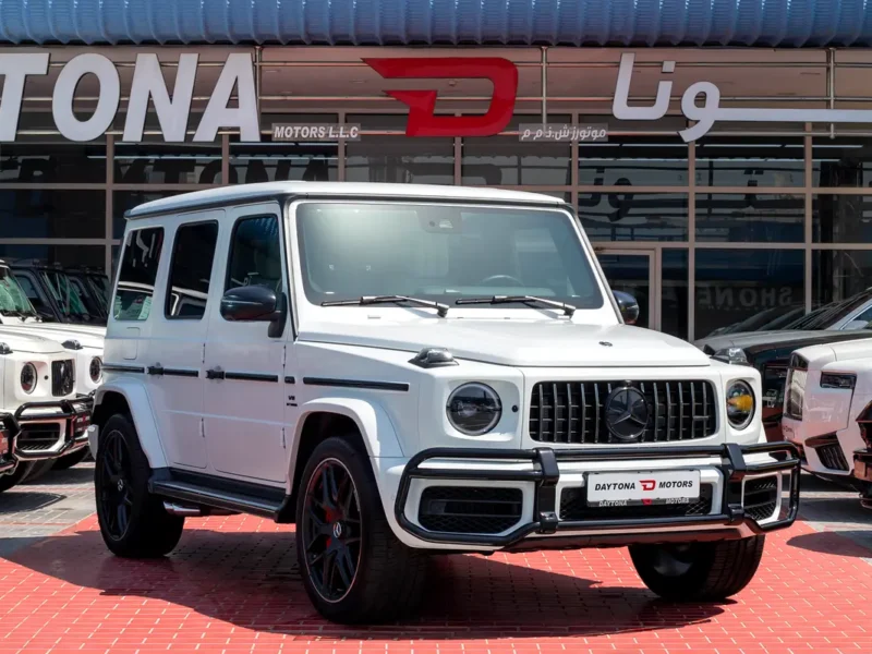 2023 Mercedes-Benz G-Class G 63 AMG 4.0 Litres V8 Biturbo Engine White-White SUV Automatic