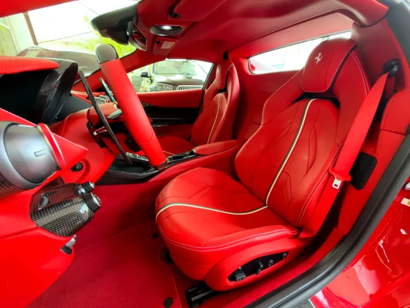 2023 Ferrari 812 GTS 6.5 Litres V12 Petrol Engine Red Hard Top Convertible FULL CARBON FIBER