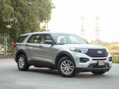 2023 Ford Explorer XLT 3.0 Litres 6 Cylinders Petrol Engine Silver Beige SUV GCC Specs 4WD