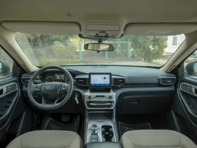 2023 Ford Explorer XLT 3.0 Litres 6 Cylinders Petrol Engine Silver Beige SUV GCC Specs 4WD