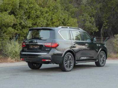 2021 Infiniti QX80 Sensory 5.6 Litres 8 Cylinders Petrol Engine Black Brown SUV GCC Specs