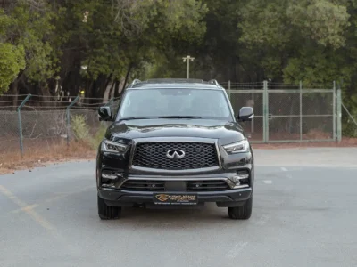 2021 Infiniti QX80 Sensory 5.6 Litres 8 Cylinders Petrol Engine Black Brown SUV GCC Specs