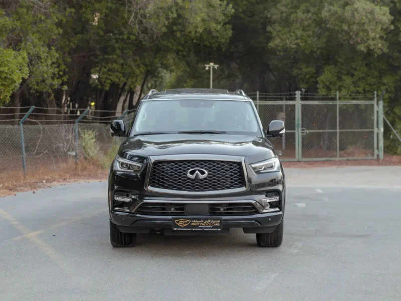 2021 Infiniti QX80 Sensory 5.6 Litres 8 Cylinders Petrol Engine Black Brown SUV GCC Specs