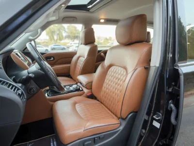 2021 Infiniti QX80 Sensory 5.6 Litres 8 Cylinders Petrol Engine Black Brown SUV GCC Specs