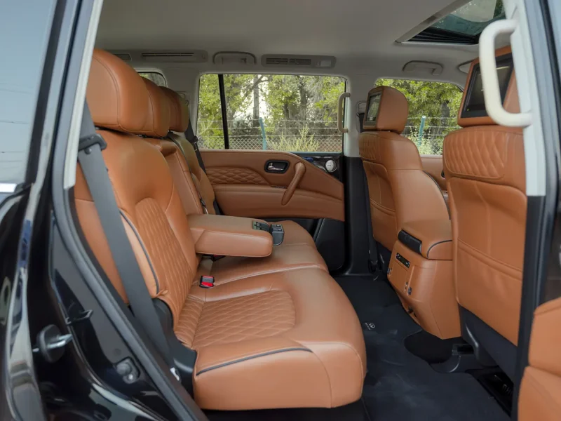 2021 Infiniti QX80 Sensory 5.6 Litres 8 Cylinders Petrol Engine Black Brown SUV GCC Specs
