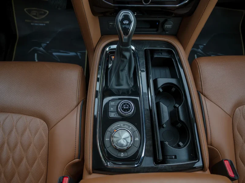 2021 Infiniti QX80 Sensory 5.6 Litres 8 Cylinders Petrol Engine Black Brown SUV GCC Specs