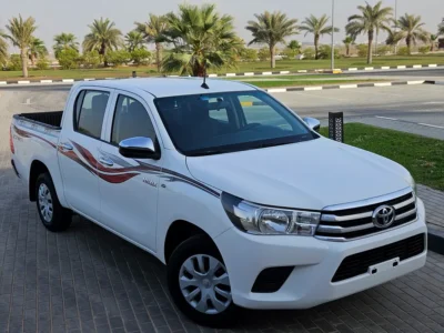 2020 Toyota Hilux Double Cab GLX 4 Cylinders Petrol Engine White Grey Pickup Truck GCC