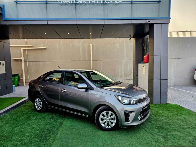 2023 Kia Pegas EX 1.5 Litres 4 Cylinders Petrol Engine Grey Black Sedan GCC Specs Automatic