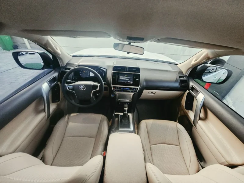 2022 Toyota Prado EXR 4.0 Litres 6 Cylinders Petrol Engine White Beige SUV GCC Specs