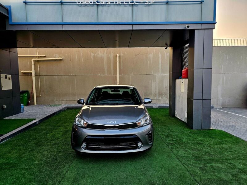 2023 Kia Pegas EX 1.5 Litres 4 Cylinders Petrol Engine Grey Black Sedan GCC Specs Automatic