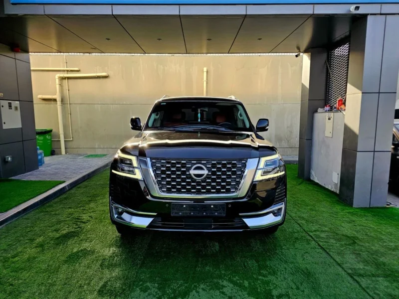 2023 NISSAN PATROL 4.0 Litres 8 Cylinders Petrol Engine Black Tan SUV GCC Specs
