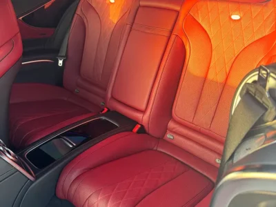 2015 Mercedes-Benz S-Class S 550 4MATIC 8 Cylinders Engine White Red Coupe Clean Title