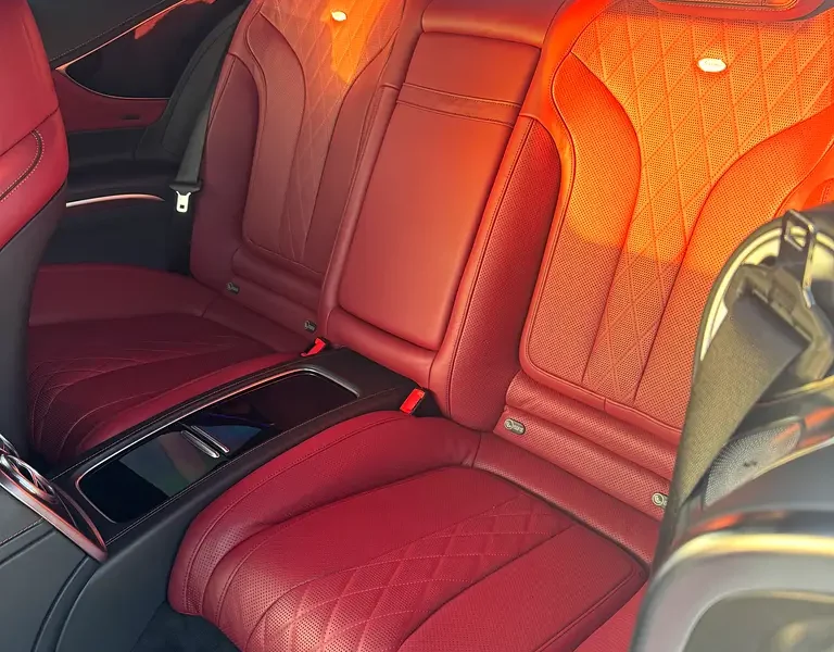 2015 Mercedes-Benz S-Class S 550 4MATIC 8 Cylinders Engine White Red Coupe Clean Title