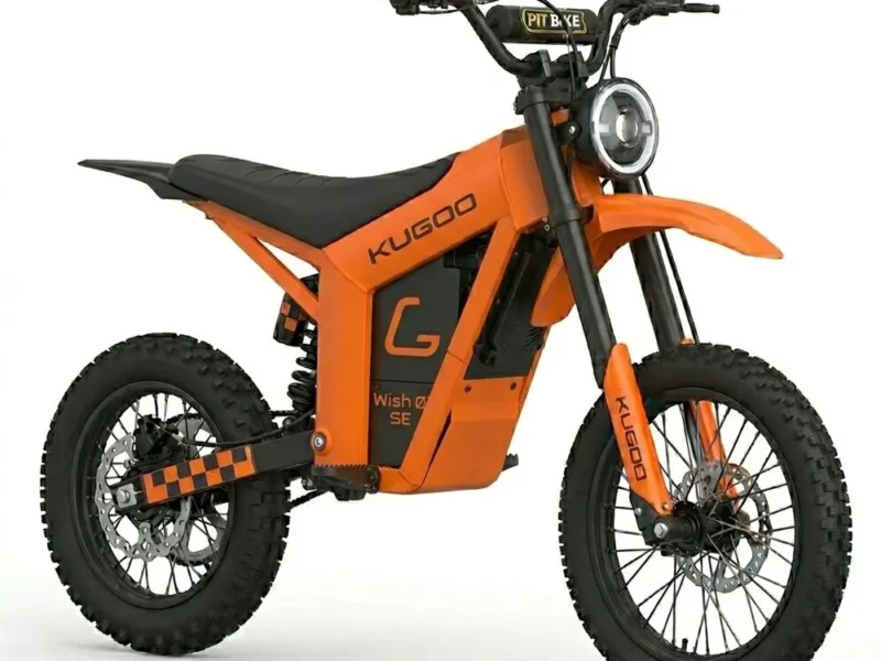 Kugoo Wish 01 Electric Dirt Bike Up to 55 km/h - Black Orange