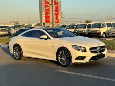 2015 Mercedes-Benz S-Class S 550 4MATIC 8 Cylinders Engine White Red Coupe Clean Title