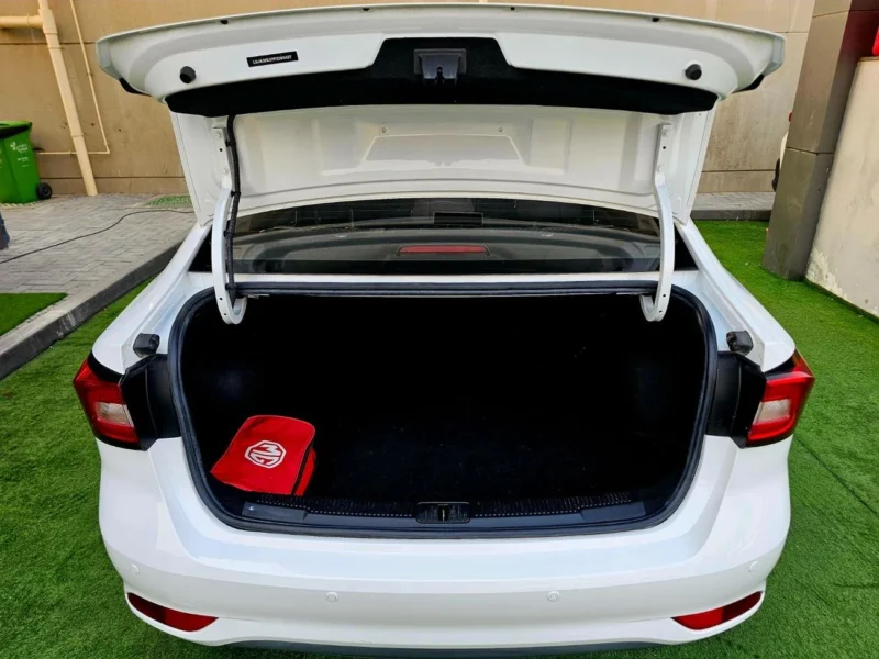 2024 MG MG 5 STANDARD 1.5 Litres 4 Cylinders Petrol Engine White Black Sedan GCC Specs