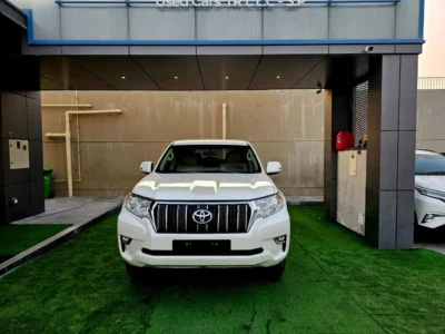 2022 Toyota Prado EXR 4.0 Litres 6 Cylinders Petrol Engine White Beige SUV GCC Specs