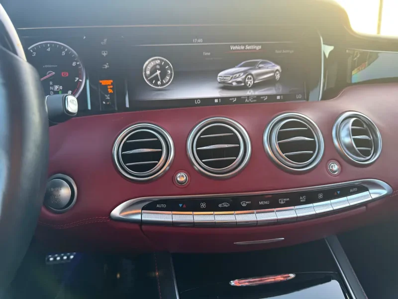 2015 Mercedes-Benz S-Class S 550 4MATIC 8 Cylinders Engine White Red Coupe Clean Title