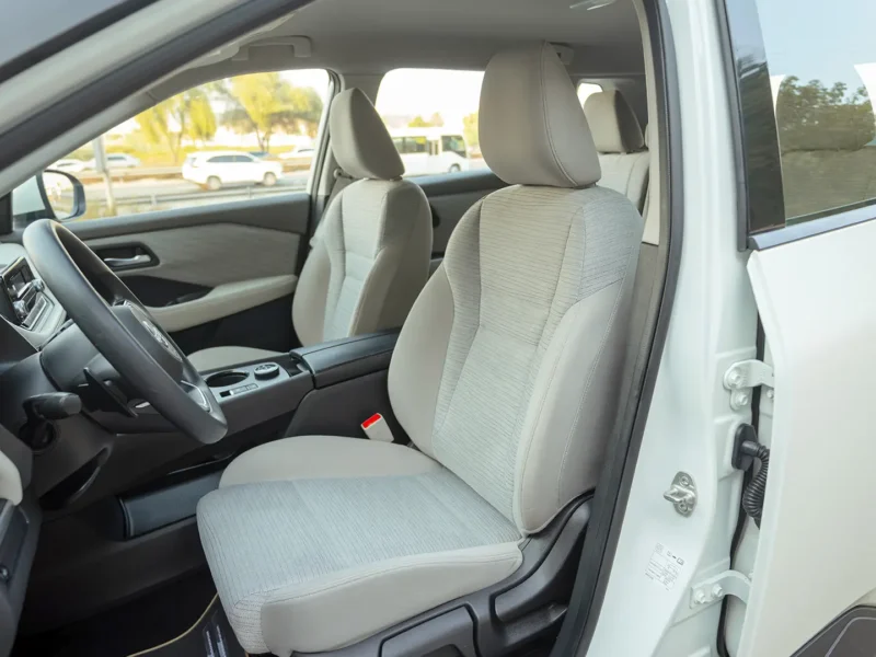 2024 Nissan X-Trail S 2.5 Litres 4 Cylinders Petrol Engine White Beige SUV GCC Specs