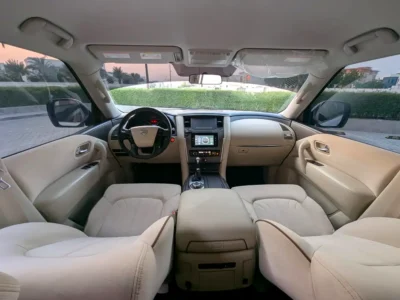 2023 Nissan Patrol 4.0 Litres 6 Cylinders Petrol Engine White Beige SUV GCC Specs Automatic