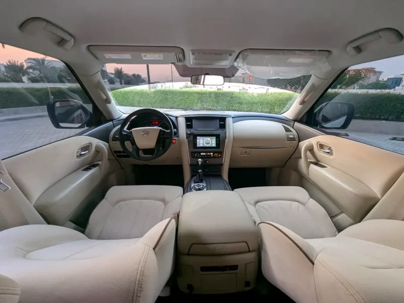 2023 Nissan Patrol 4.0 Litres 6 Cylinders Petrol Engine White Beige SUV GCC Specs Automatic