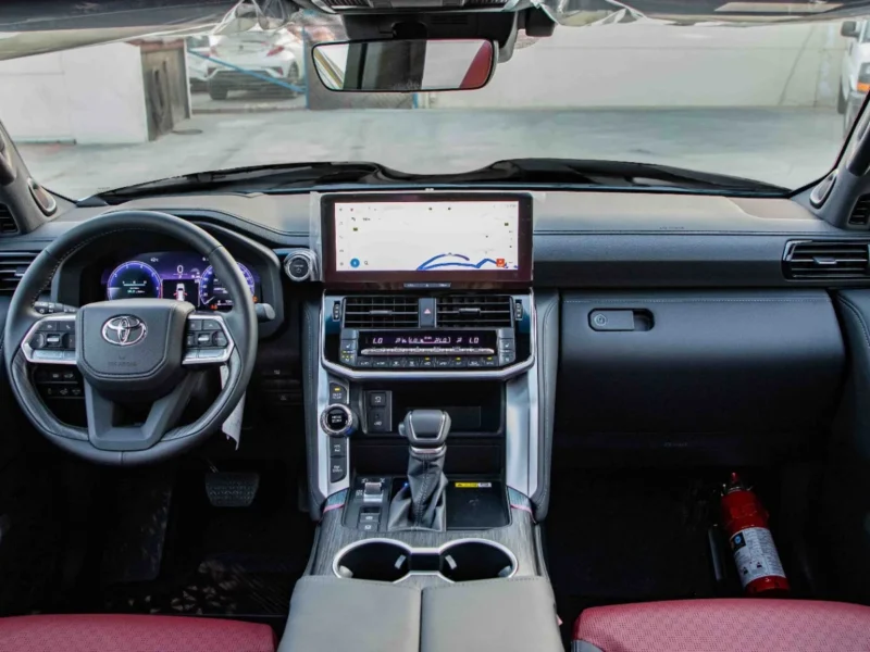 2026 Toyota Land Cruiser VXR 3.5L Twin‑Turbo V6 Hybrid Engine Black Red SUV GCC Specs