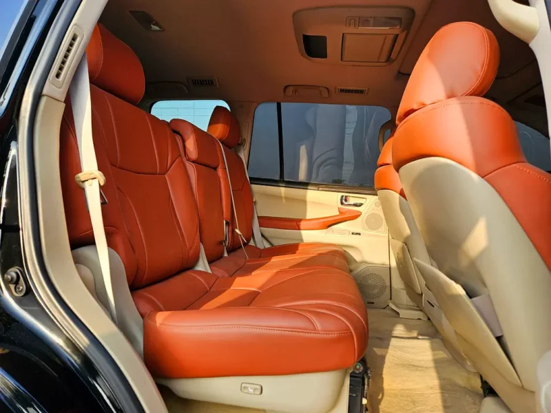 2009 Lexus LX-Series LX 570 Luxury 5.7 Litres V8 Petrol Engine Black Orange SUV GCC Specs