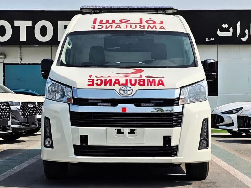 2026 Toyota HIACE HIGHROOF AMBULANCE GL 2.8L DIESEL Engine V4 White Grey Van GCC