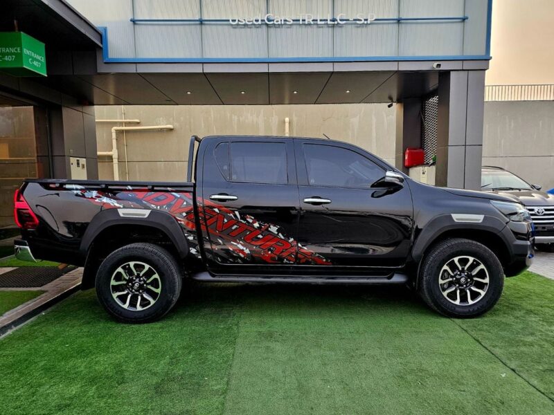 2025 Toyota Hilux ADVENTURE 2.4L 4 Cylinders Diesel Engine Black Red Pickup Truck GCC