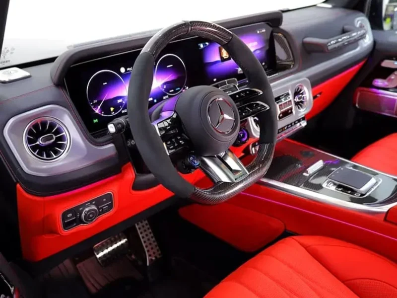 2027 MERCEDES-BENZ AMG G63 MANUFAKTUR EDITION 4.0L V8 Engine 4WD Black Red SUV
