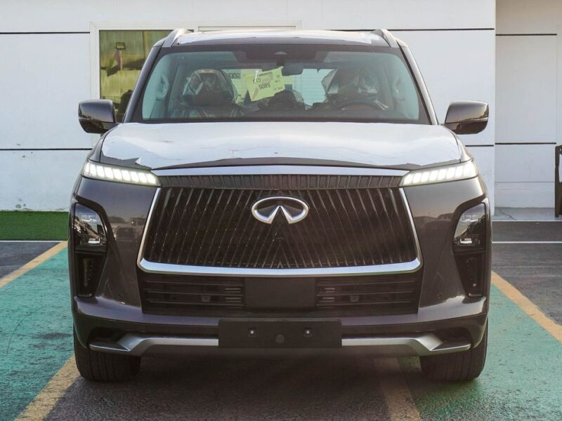 2024 Infiniti QX80 3.5L TWIN TURBO 6 Cylinders Petrol Engine Grey Tan SUV GCC Specs