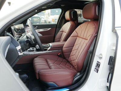 2025 BMW 740i MASTERCLASS M SPORT PACKAGE 6 Cylinders Hybrid White Burgundy Sedan