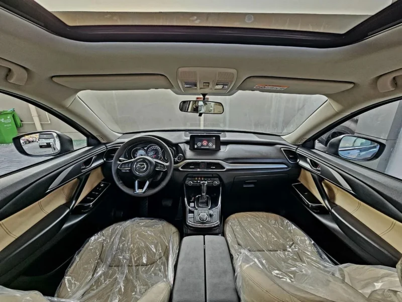 2022 Mazda CX-9 GT 2.5 Litres 4 Cylinders Petrol Engine Grey Beige SUV GCC Specs