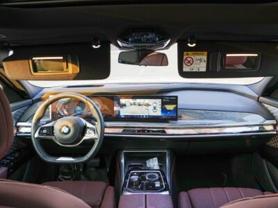 2025 BMW 740i MASTERCLASS M SPORT PACKAGE 6 Cylinders Hybrid White Burgundy Sedan