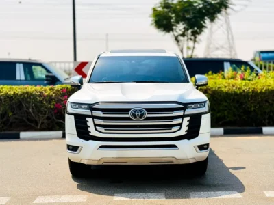 2023 Toyota Land Cruiser VXR 3.5 Litres 6 Cylinders Diesel Engine White Beige SUV GCC