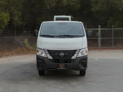 2023 Nissan Urvan Standard Roof 2.5 Litres 4 Cylinders Petrol Engine AT White Grey Chiller Van