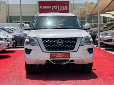 2024 Nissan Patrol LE Type 2 5.6 Liters 8 Cylinders Petrol Engine White Tan SUV GCC Specs