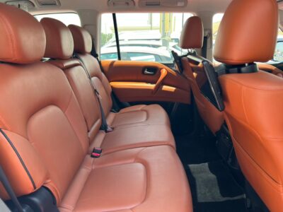 2024 Nissan Patrol LE Type 2 5.6 Liters 8 Cylinders Petrol Engine White Tan SUV GCC Specs