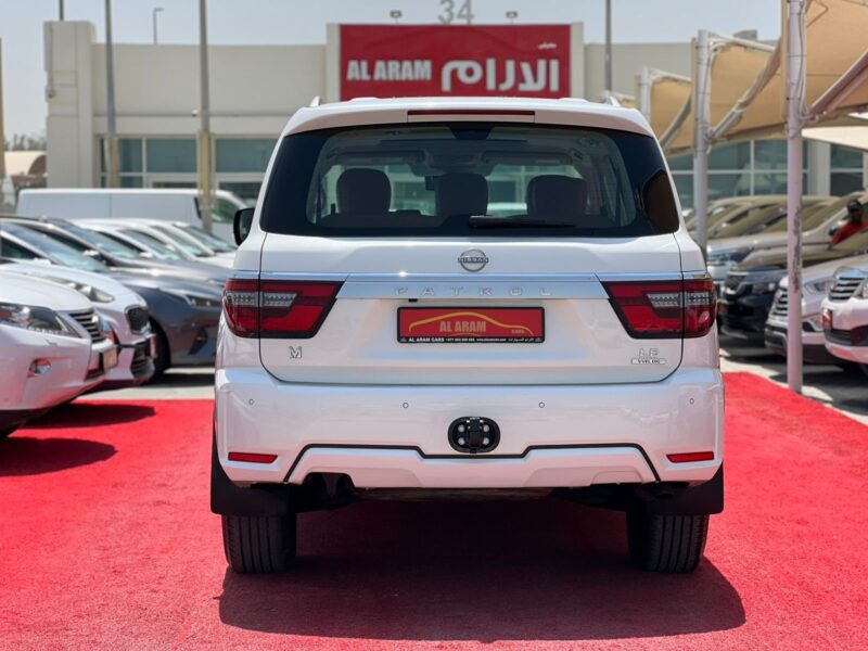 2024 Nissan Patrol LE Type 2 5.6 Liters 8 Cylinders Petrol Engine White Tan SUV GCC Specs