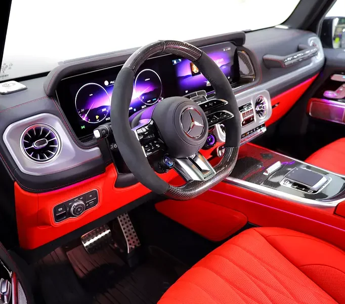 2027 Mercedes-Benz G-Class G 63 AMG 4.0L V8 Biturbo Engine Black Red SUV CARBON INTERIOR