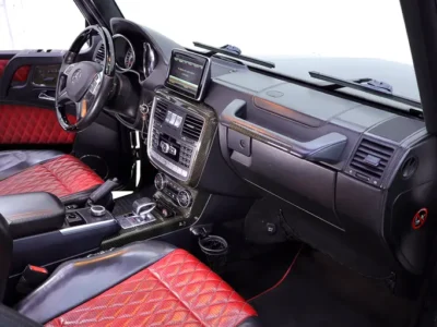 2015 Mercedes-Benz G-Class G 63 AMG 4.0L V8 Biturbo Engine Black Red SUV GCC Specs