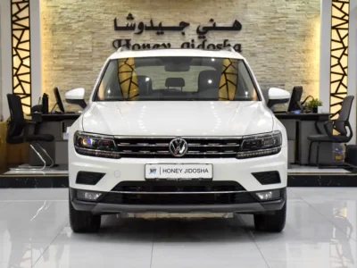 2019 Volkswagen Tiguan SEL 4 Cylinders Petrol Engine White Beige Crossover GCC Specs