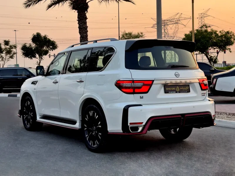 2024 Nissan Patrol Nismo 5.6 Liters 8 Cylinders Petrol Engine White Red SUV GCC Specs