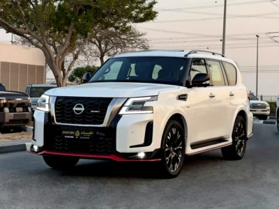2024 Nissan Patrol Nismo 5.6 Liters 8 Cylinders Petrol Engine White Red SUV GCC Specs