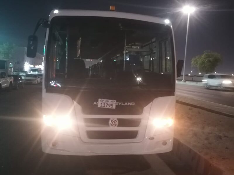 2018 Ashok Leyland Falcon 56 Seats 5.8 Litres 4 Cylinders Diesel Engine White Black Bus