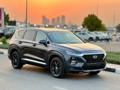 2020 Hyundai Santa Fe 4 Cylinders Petrol Engine Grey Brown Well Maintained SUV US Specs